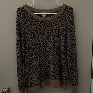 Leopard print sweater
